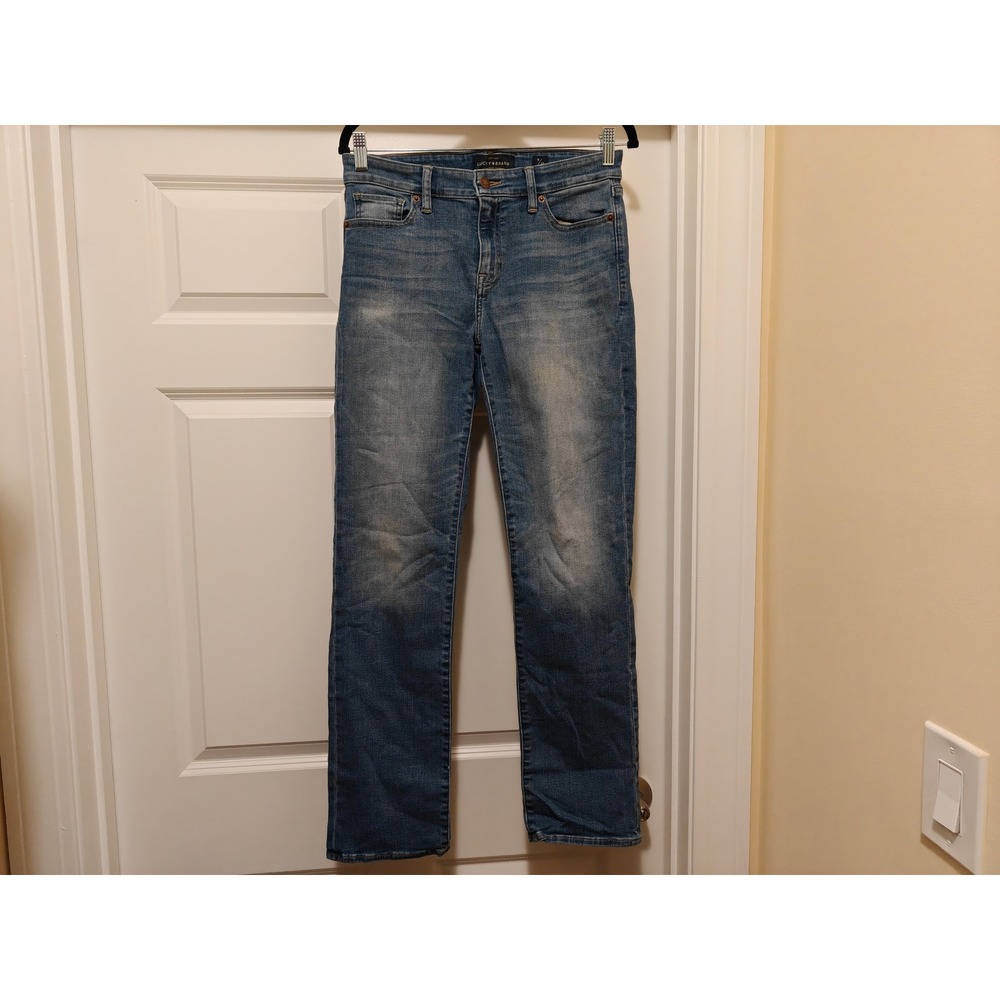 Lucky Brand Ava Straight Leg‎ Jeans Womens 8/29 Regular Medium Wash Blue Denim